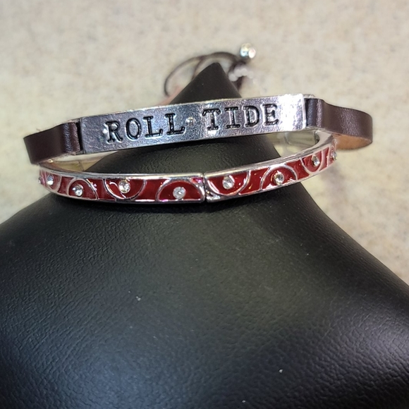 ALABAMA FANS 2 Bracelets Roll Tide. Red/ Brown - Picture 6 of 6